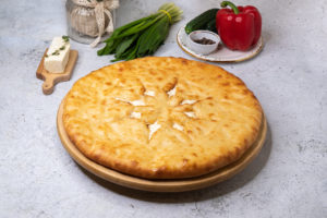 Пирог с сыром и зеленью
